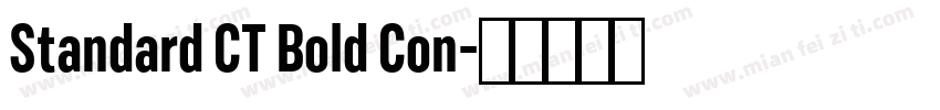 Standard CT Bold Con字体转换